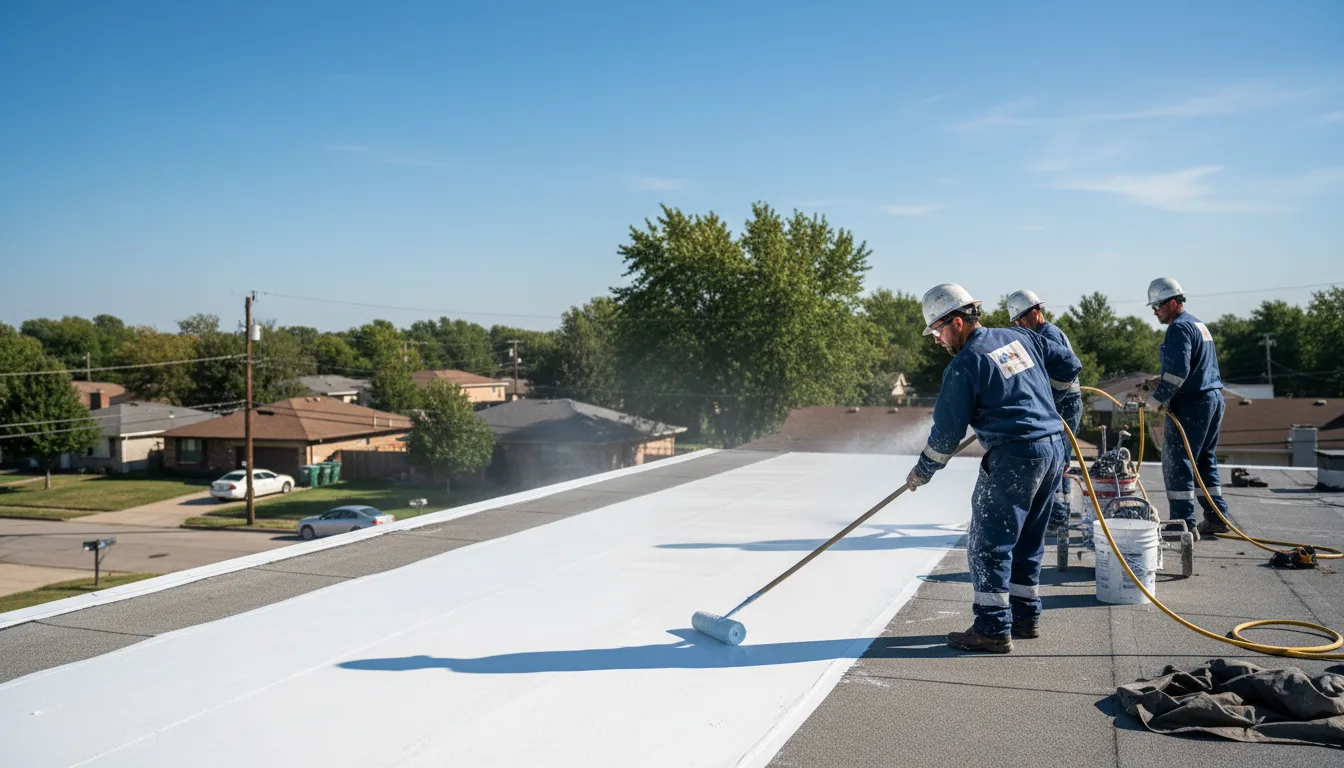 Commercial roof coating in Novelty, OH near me